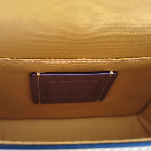 Coach CBH56 Racer Crossbody Calf Leather C Webbing Sport Strap Buttercup - Picture 8 of 9